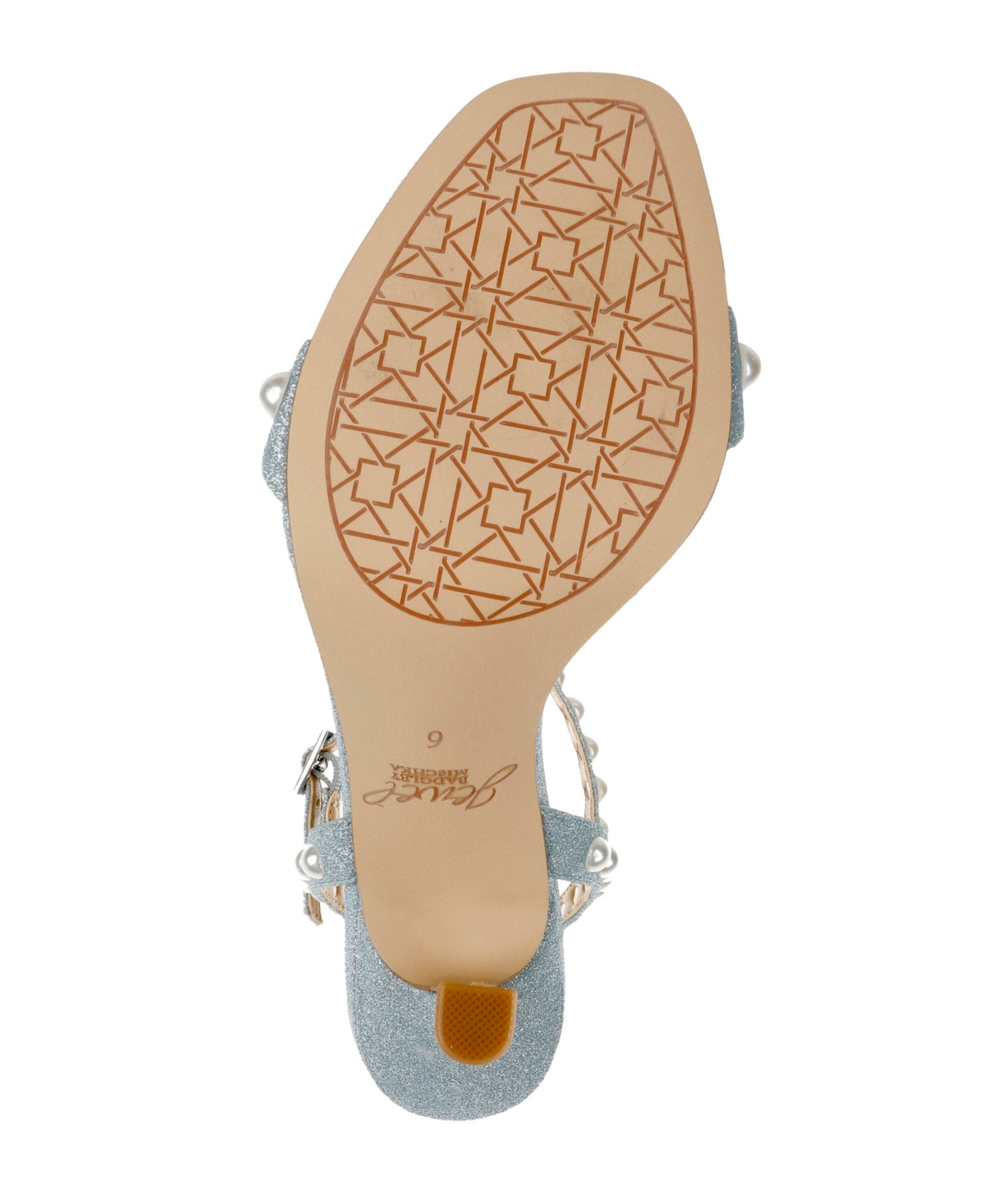 Jewel Badgley Mischka Women's Damaris Pearl Embellished Stiletto Evening Sandals