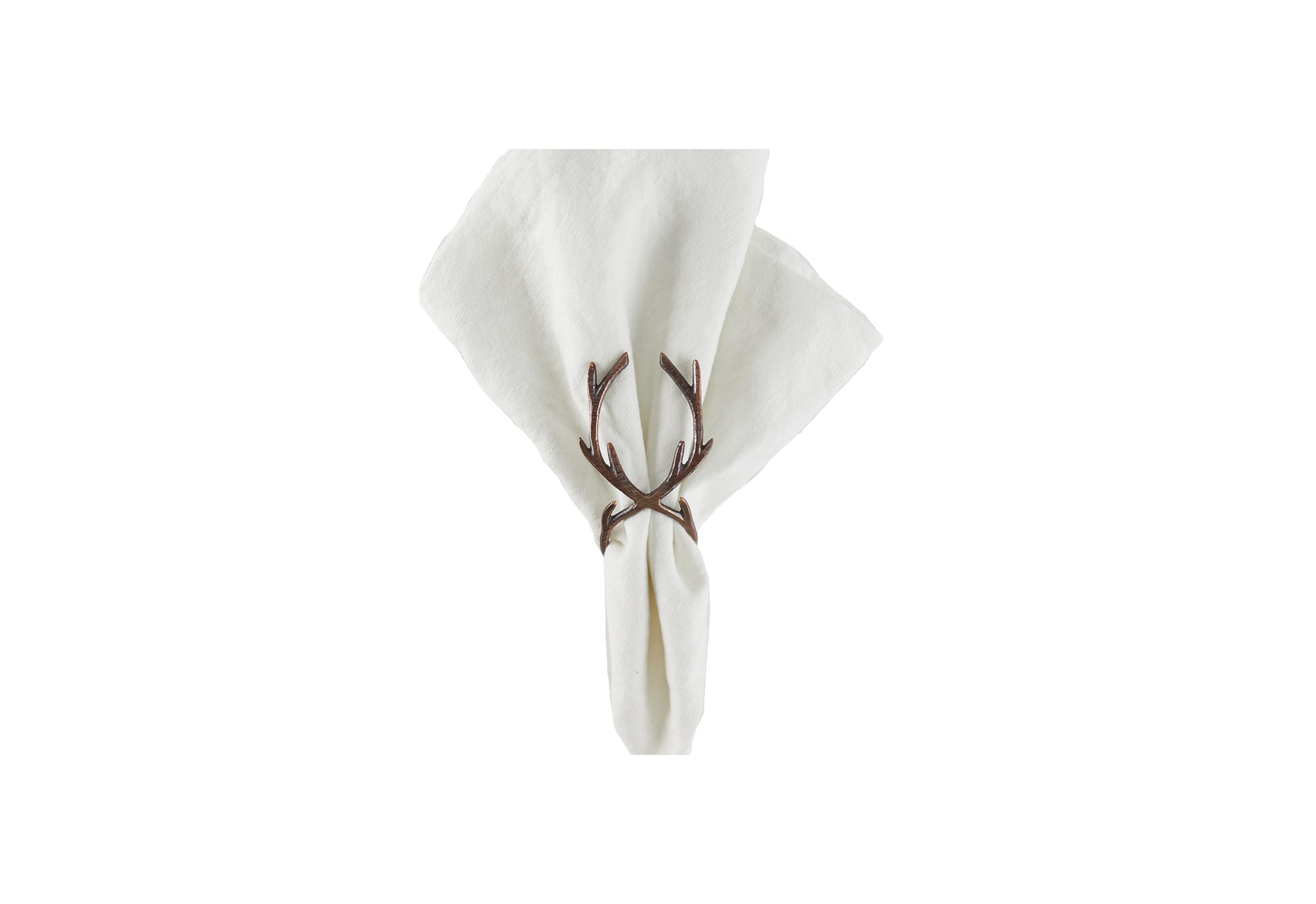 Antler Napkin Rings, Set of 8