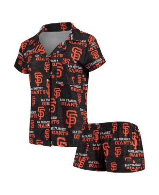 Men's Concepts Sport Black/Orange San Francisco Giants Badge T-Shirt & Pants Sleep Set Size: Medium