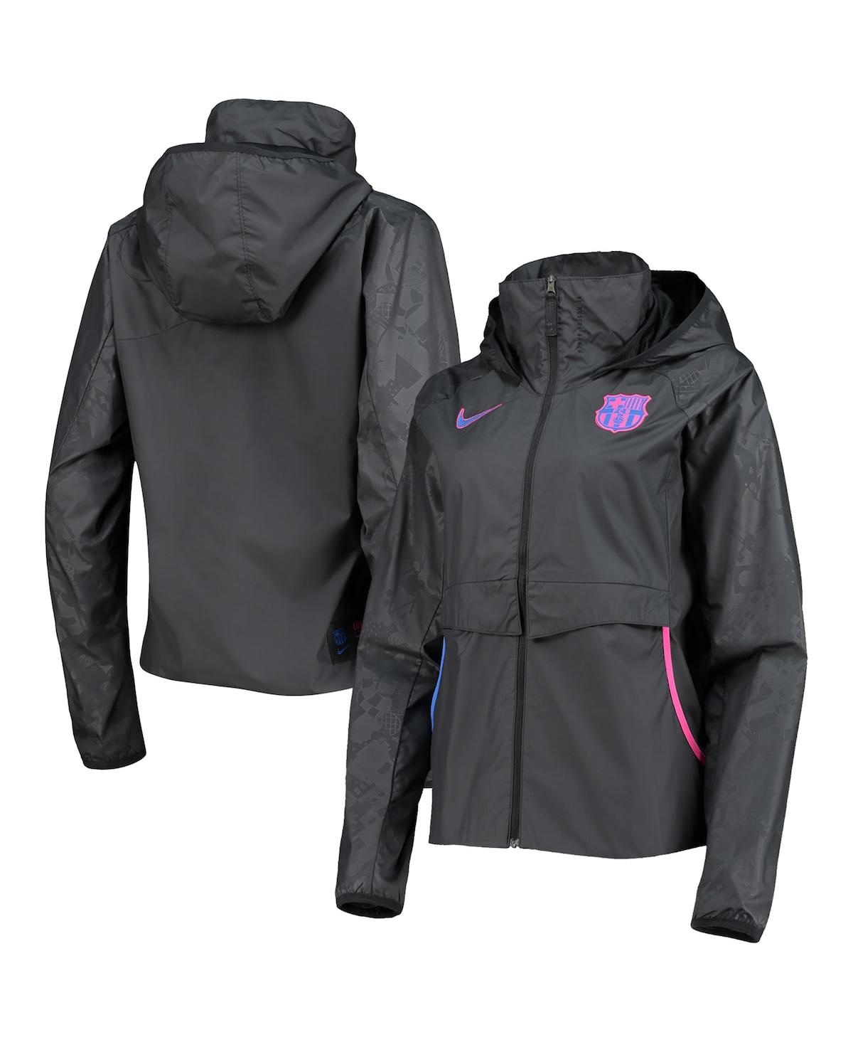 Women's Nike Black Barcelona Awf Raglan Full-Zip Jacket