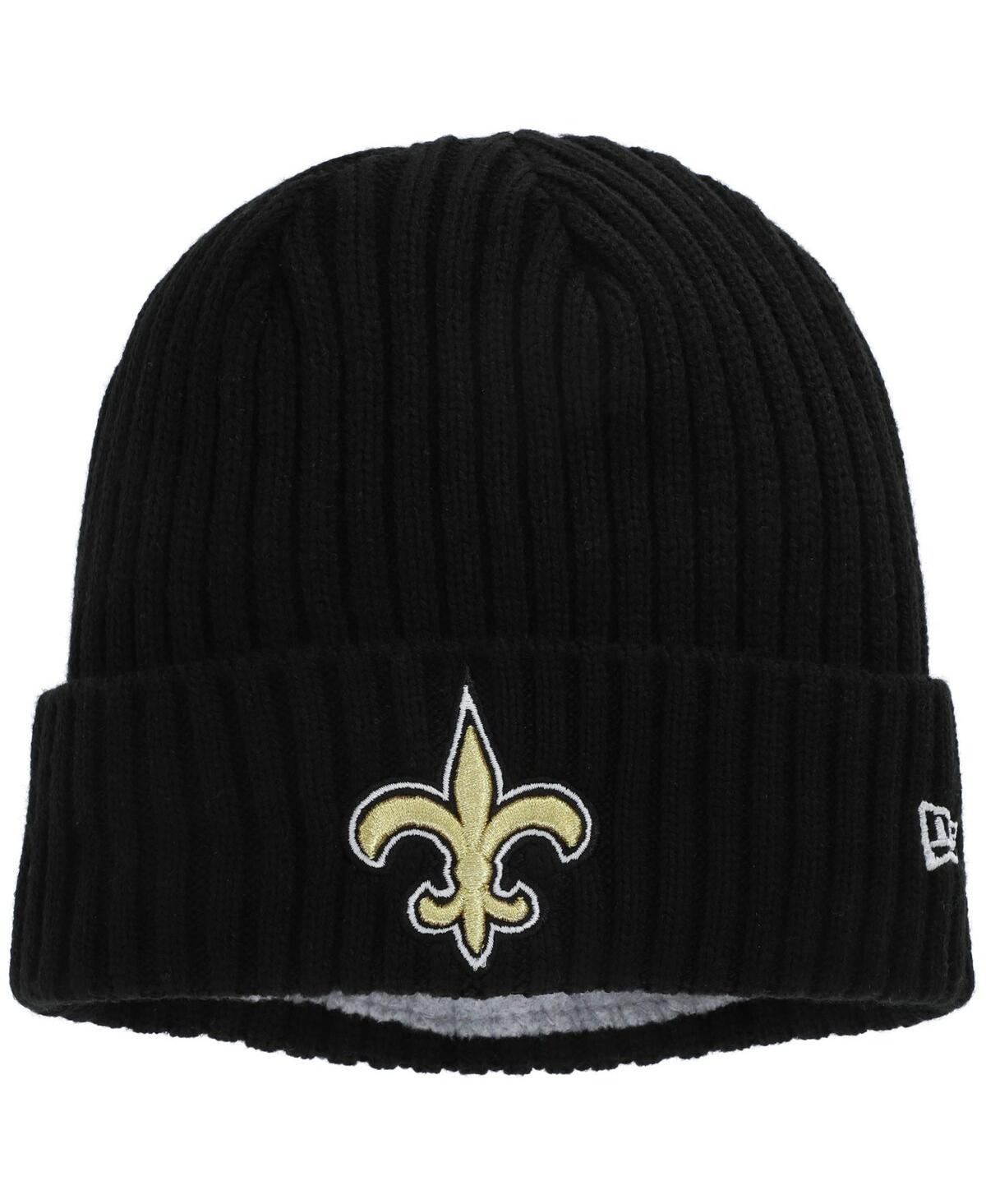 Shop New Era Big Boys  Black New Orleans Saints Team Core Classic Cuffed Knit Hat