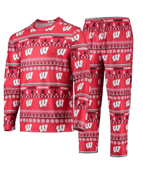 Мужская пижама Concepts Sport Wisconsin Badgers Ugly Sweater, Red