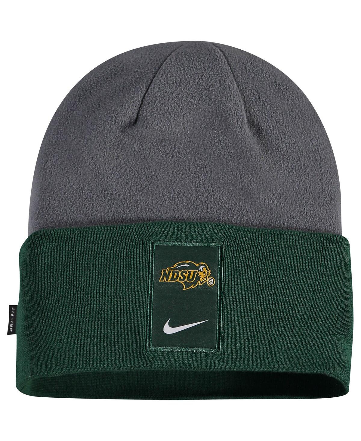 Men's Nike Gray Ndsu Bison Sideline Performance Cuffed Knit Hat