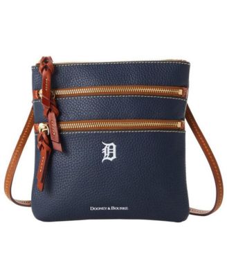 Women's Floral Cork Crossbody Bag - 3 Zipper Closure With Partitioned Interior