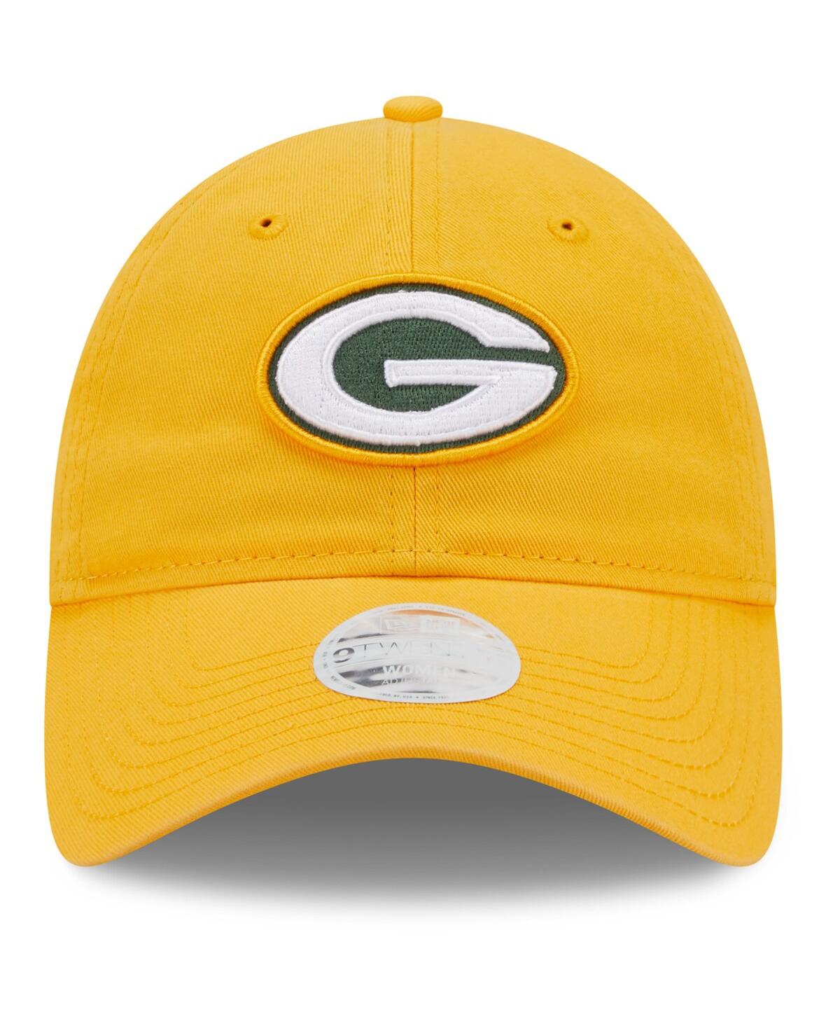 Women's New EraGreen Bay Packers Core Classic 2.0 9Twenty Adjustable Hat - Gold