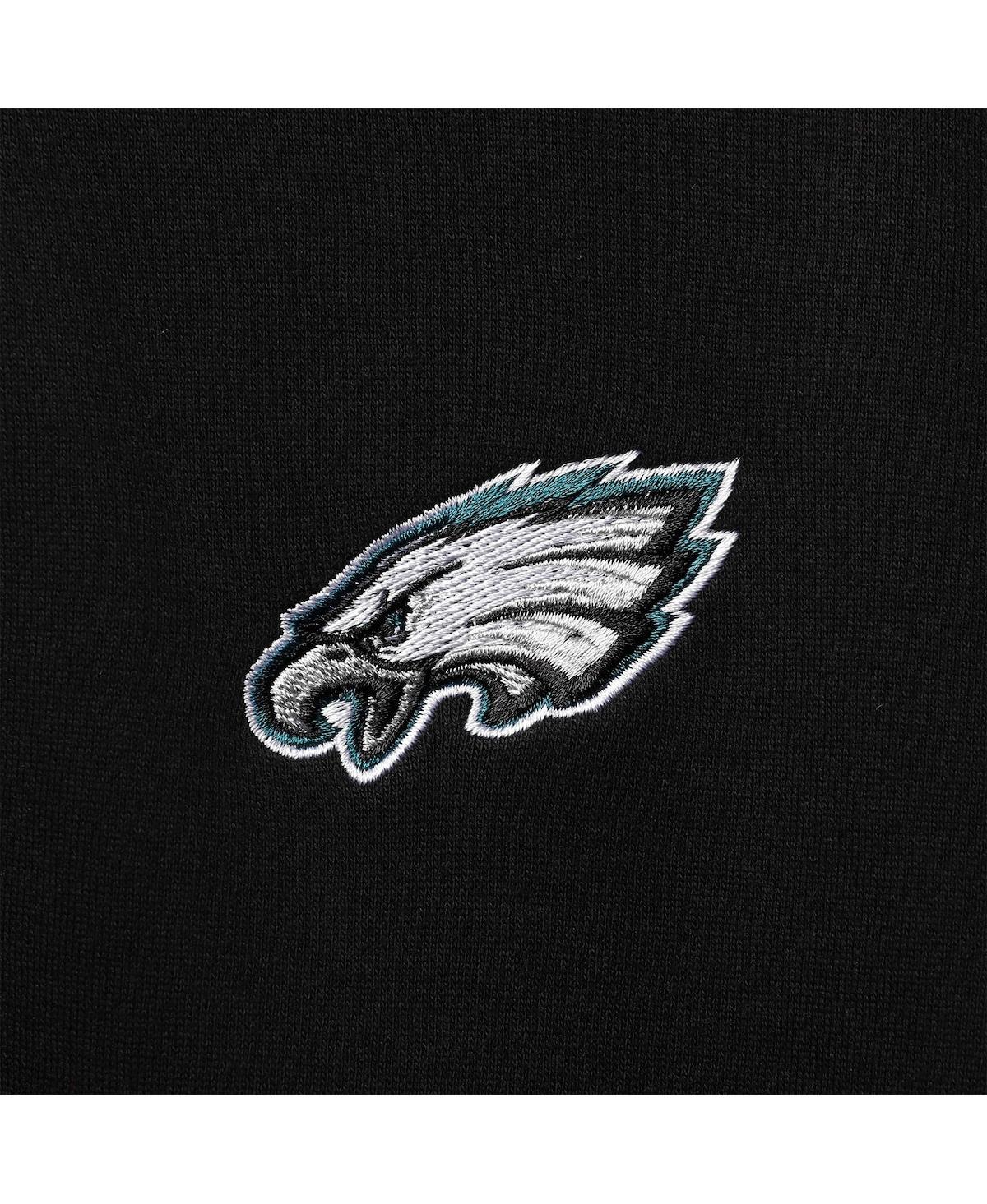 Shop Dunbrooke Men's  Black Philadelphia Eagles Craftsman Thermal-lined Full-zip Hoodie