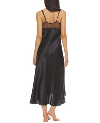 Stella Satin Venise Trim Lingerie Nightgown  