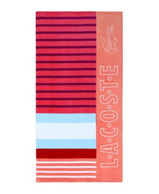 Sporty Stripe Cotton Beach Towel