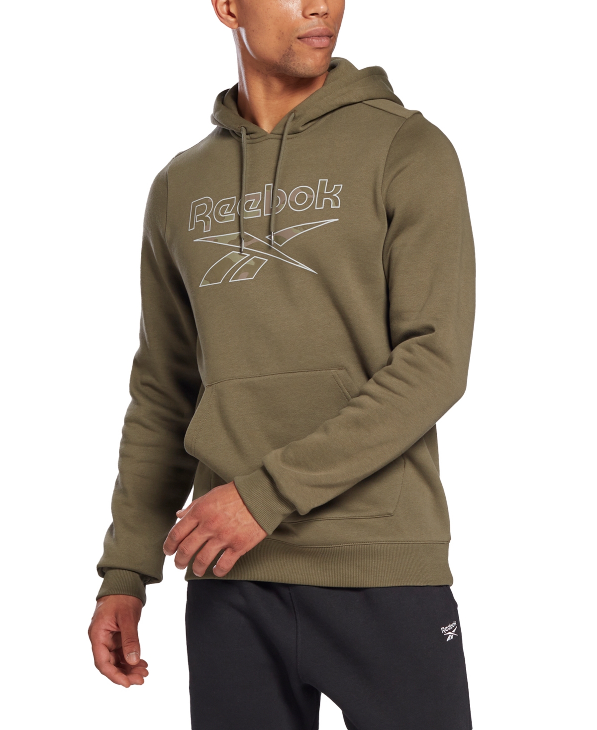 Reebok Men's Identity Fleece Full-Zip Hoodie, Size: Small, Black