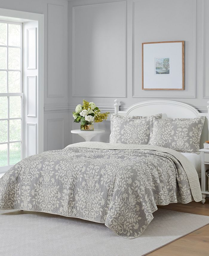 Laura Ashley Rowland Quilt Set, Twin Macy's