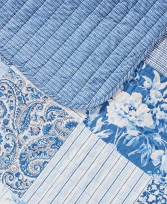 Paisley Patchwork Reversible 2-Pc. Quilt Set, Twin