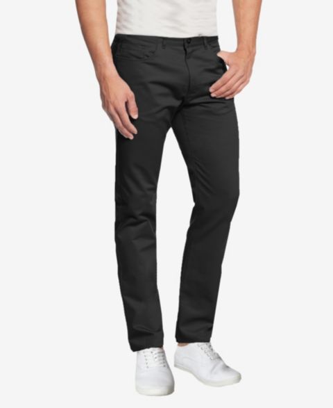 Мужские брюки Galaxy By Harvic 5-Pocket Ultra-Stretch Skinny Fit Chino, цвет: Чёрный