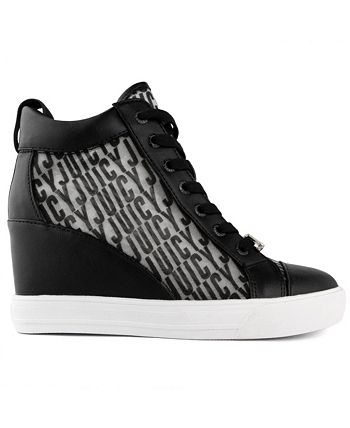 Juicy Couture Women's Jorgia Wedge Lace-Up Sneakers - Macy's