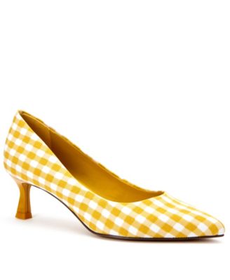 macys yellow pumps