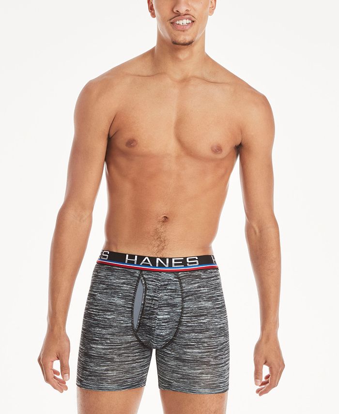 Hanes Men's Ultimate 4pk. Sport Boxer Briefs - Macy's