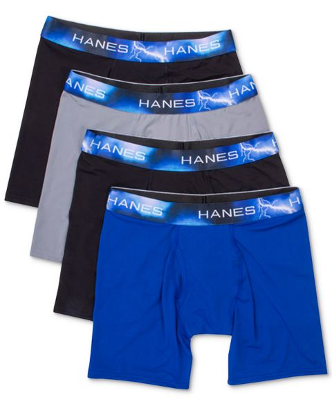 Трусы-боксеры Classics Ultimate® Moisture-Wicking для мужчин, сетка, 4 шт. — Hanes, цвет: Assorted
