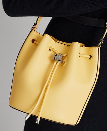 Lauren Ralph Lauren Andie Medium Leather Drawstring Bag & Reviews 