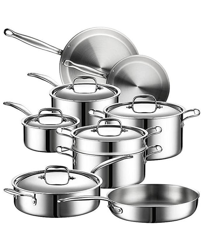 Legend Cookware 5 Ply Cookware with Lids Set, 14 Piece - Macy's