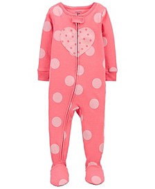 Toddler Girls One-Piece Snug Fit Footie Pajama