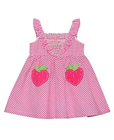 Baby Girls Mixed Pattern Strawberry Sundress