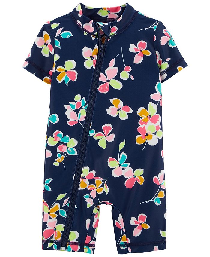 Carter's Baby Girls OnePiece Floral Rashguard Macy's