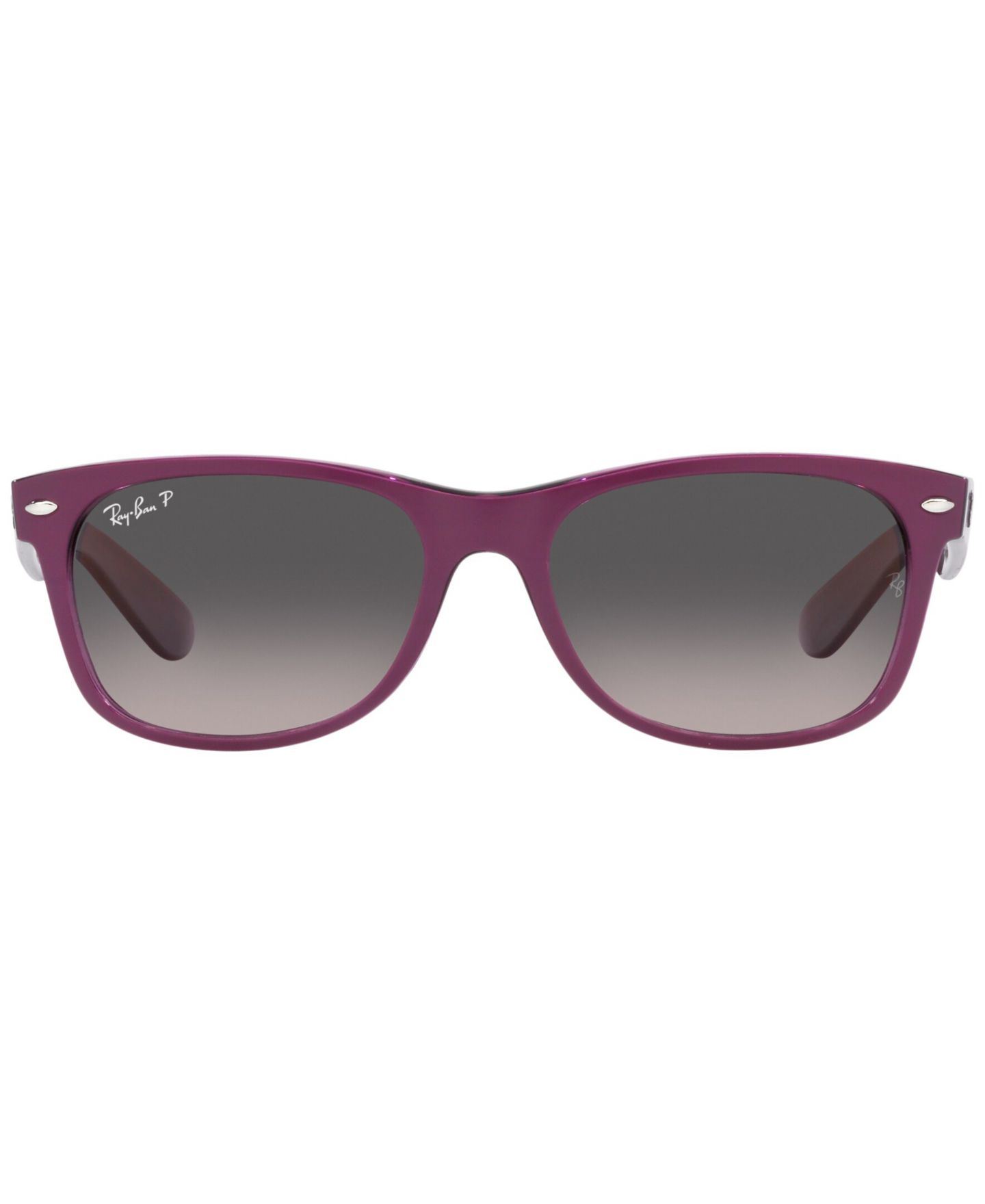 Солнцезащитные очки Ray-Ban Unisex Polarized Sunglasses, RB2132 New Wayfarer 55 — фото 3