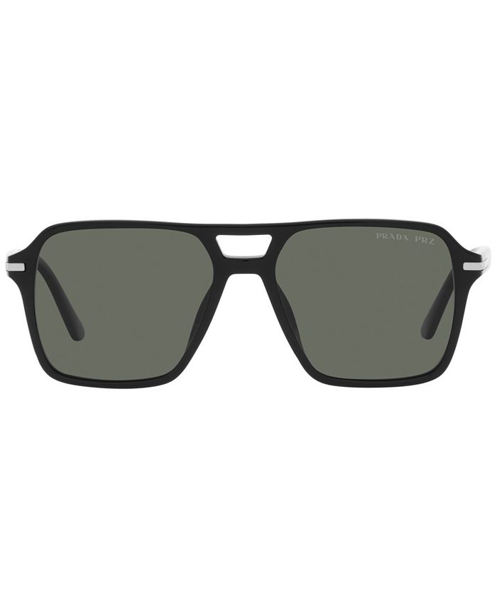 PRADA Men's Polarized Sunglasses, 55 - Macy's
