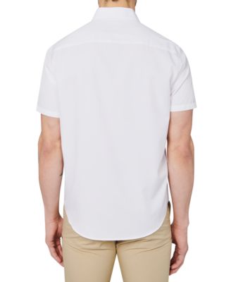 Men's Regular Fit Non-Iron Performance Stretch Solid Button-Down Shirt