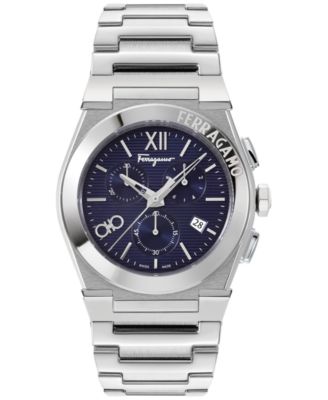 Ferragamo - Men's Swiss Chronograph Vega Stainless Steel Bracelet Watch 42mm