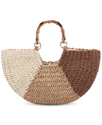 INC International Concepts - Ivah Colorblocked Crescent Bag