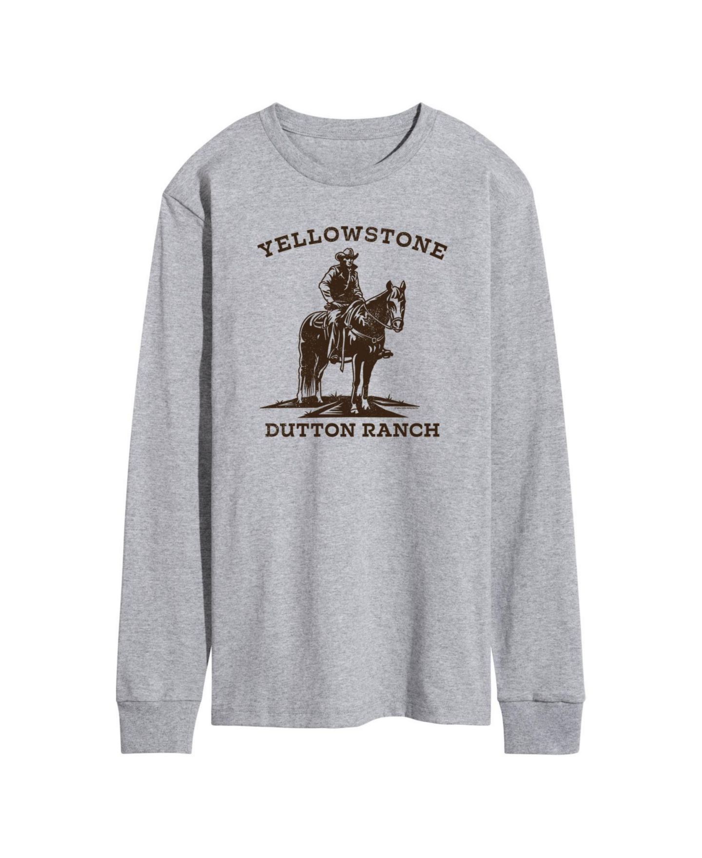 Мужская футболка AIRWAVES Yellowstone Cowboy Long Sleeve, цвет: Серый — фото 1