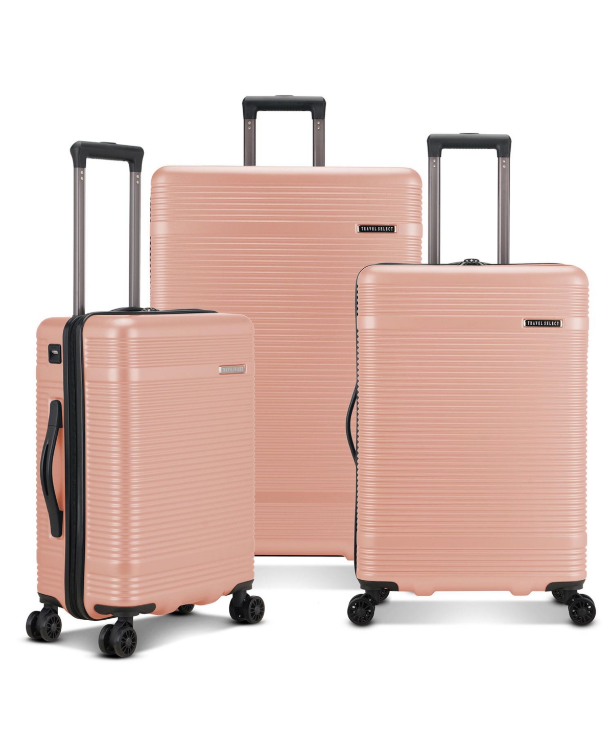 Travel Select Jaylen 3 Piece Hardside Spinners Set In Pink ModeSens