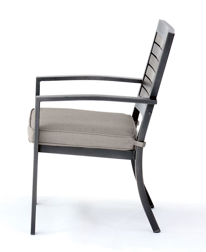 Agio CLOSEOUT! Set of 4 Marlough II Aluminum Outdoor Dining Chairs, Created for Macy's Macy's