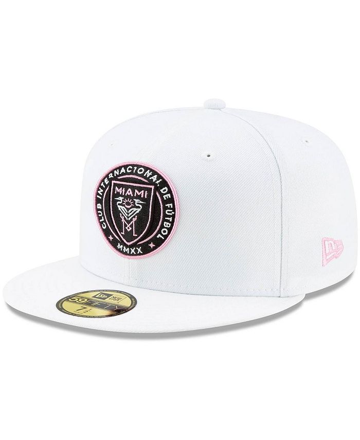 New Era Men's White Inter Miami CF Team Logo 59FIFTY Fitted Hat - Macy's