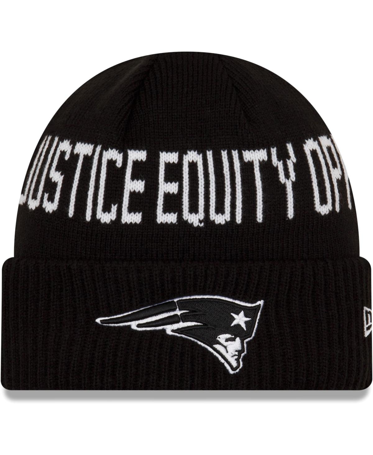 New Era Kids' Big Boys And Girls Black New York Giants Social Justice Cuffed Knit Hat