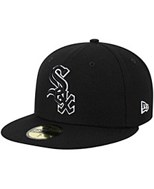 Men's and Women's Chicago White Sox B-Dub 59FIFTY Fitted Hat - Black