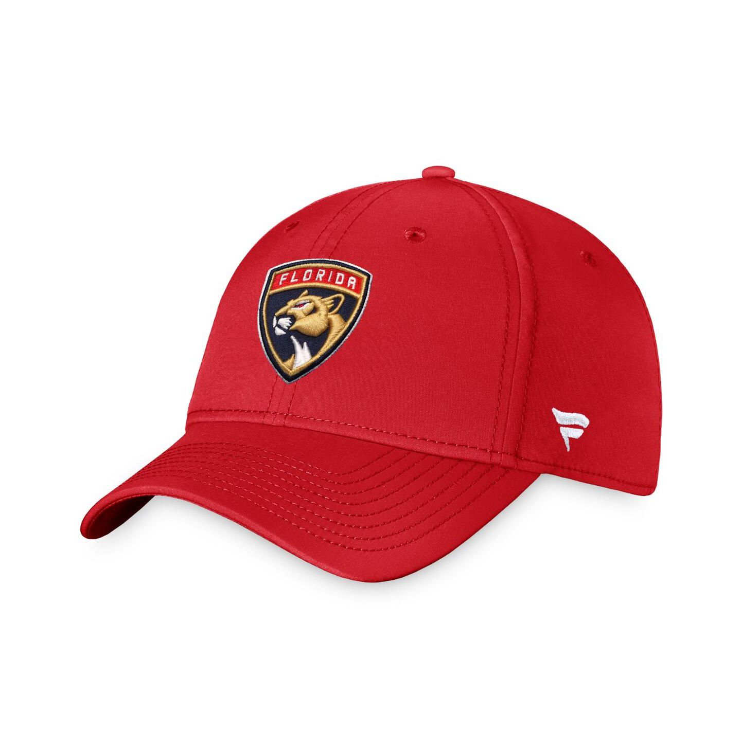 Мужская кепка Fanatics Red Florida Panthers Core Primary Logo Flex Hat — фото 2