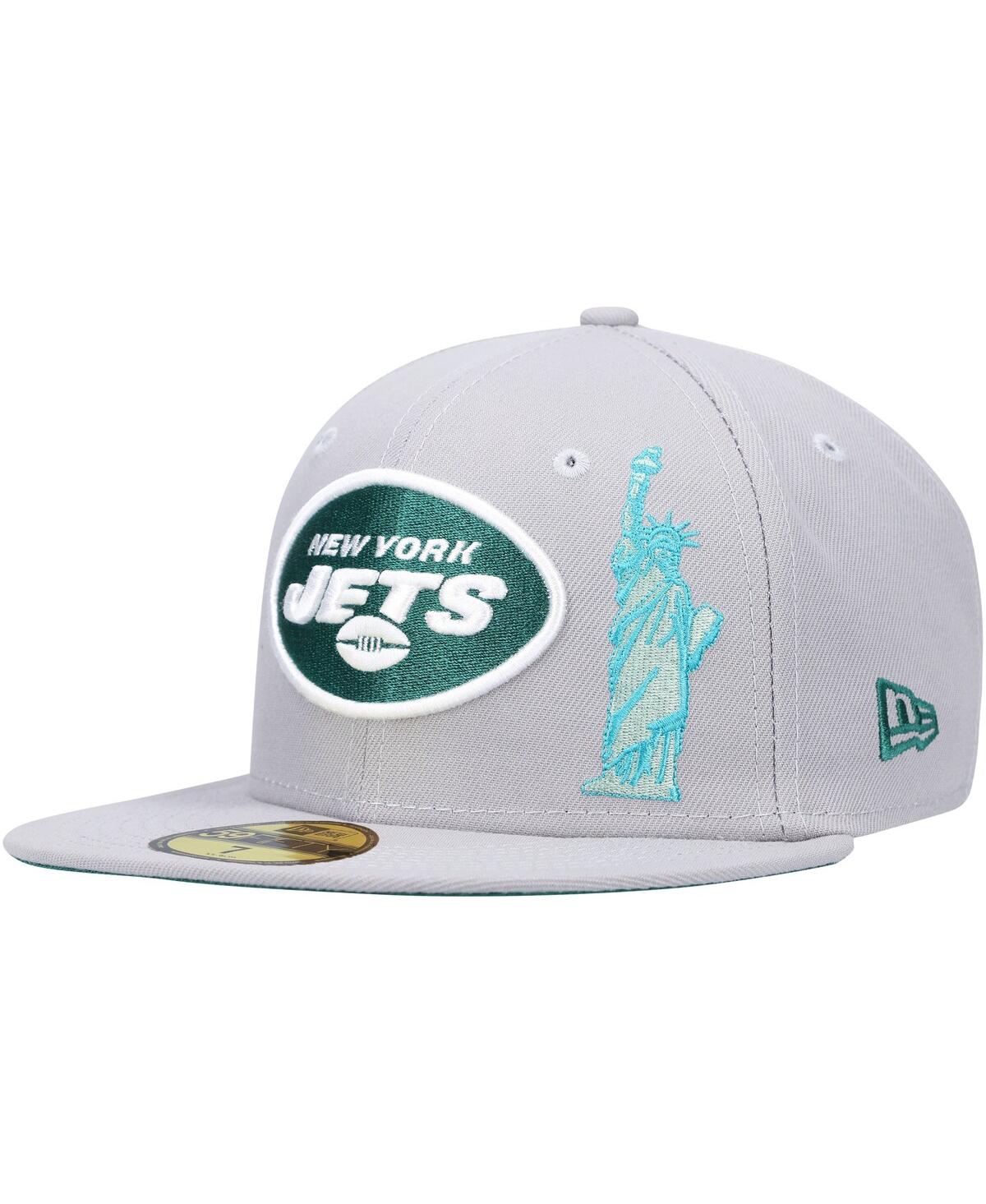 Men'sNew York Jets City Describe 59FIFTY Fitted Hat - Gray