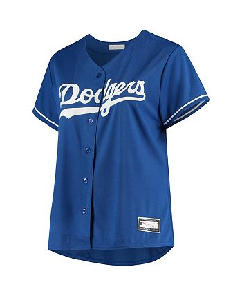 Women's Royal Los Angeles Dodgers Plus Size Sanitized Replica Team Jersey