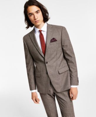 Bar III Men's Skinny-Fit Check Suit Separate Jacket, Created for Macys ...