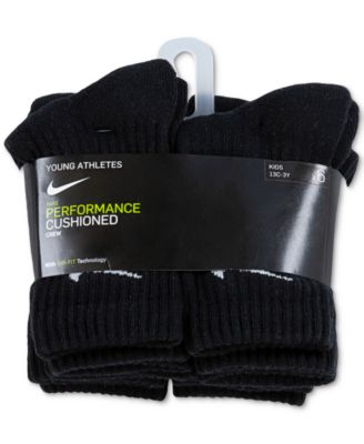 Little Kids' 6-Pk. Performance Crew Socks