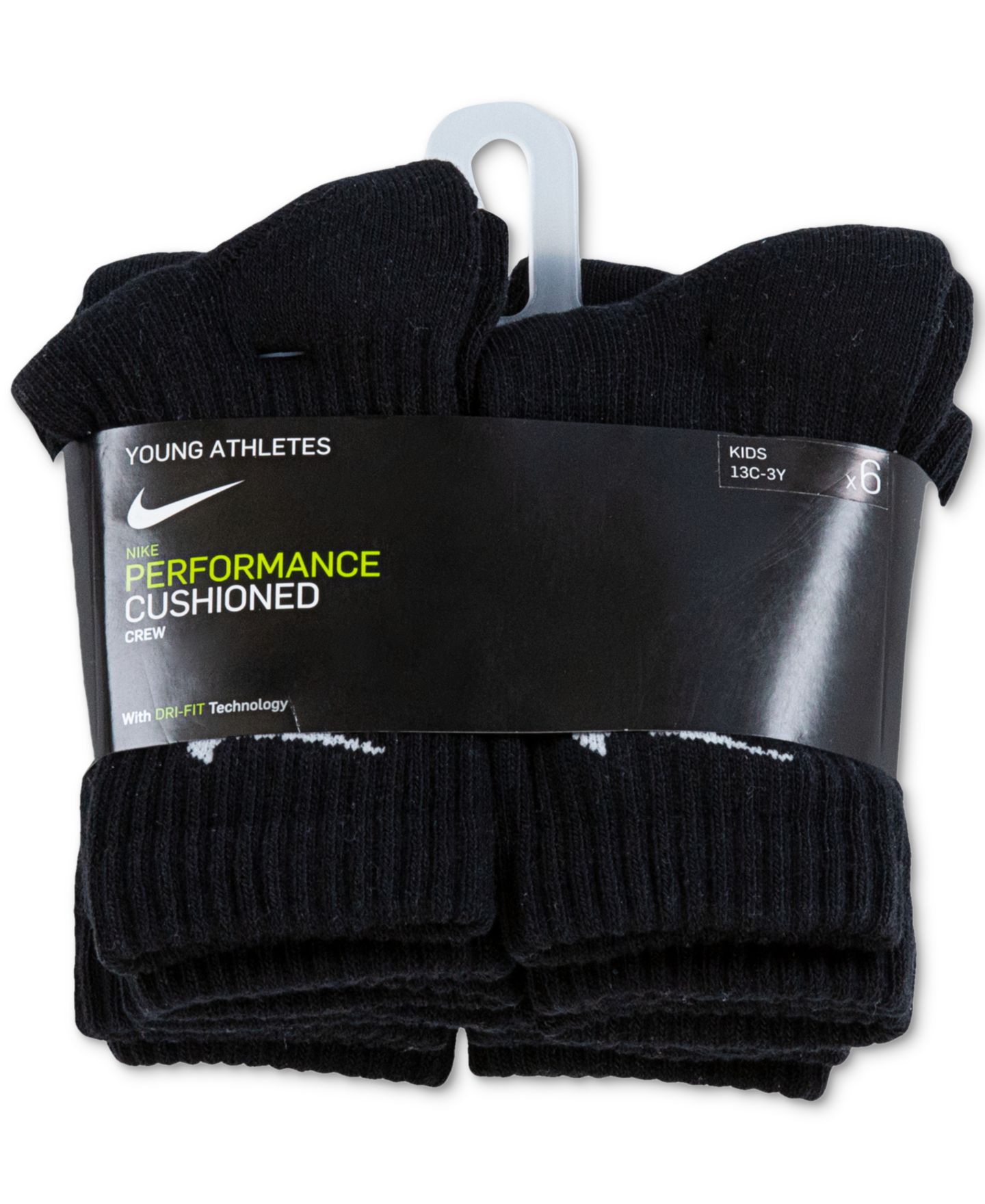 Носки Performance, средней высоты, 6 шт. — Nike, цвет: Чёрный — фото 5