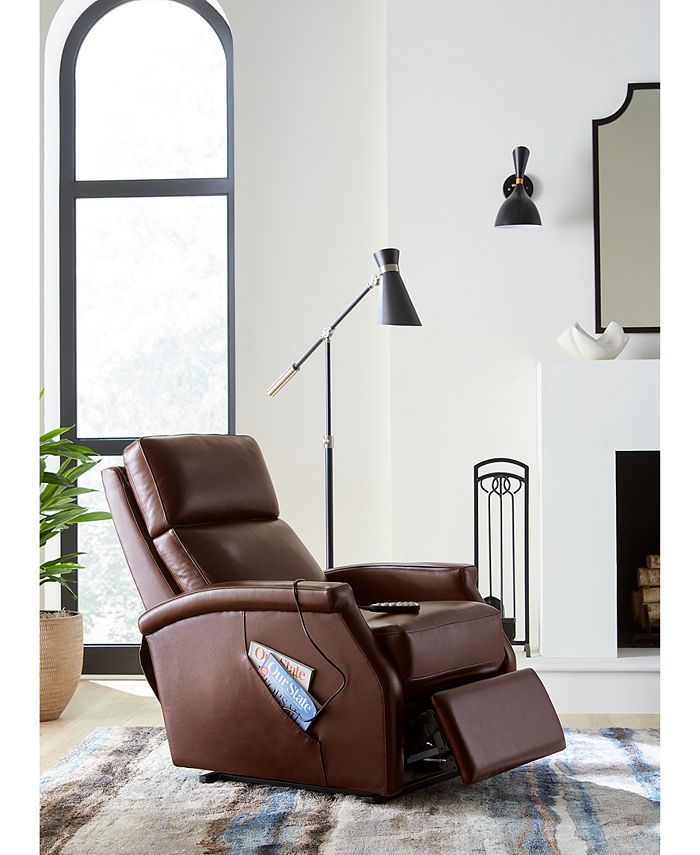 Furniture Cainsey Leather Power Lift Recliner, Created for Macy's Macy's