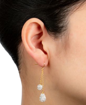 Crystal Double Chain Drop Earrings, Created for Macy's