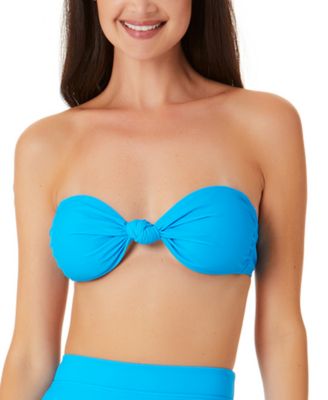 California Waves - Juniors' Knotted Bandeau Bikini Top