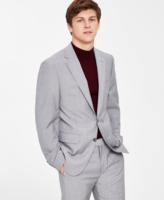 Calvin Klein Men's Slim-Fit Wool-Blend Stretch Suit Jackets - Light Grey