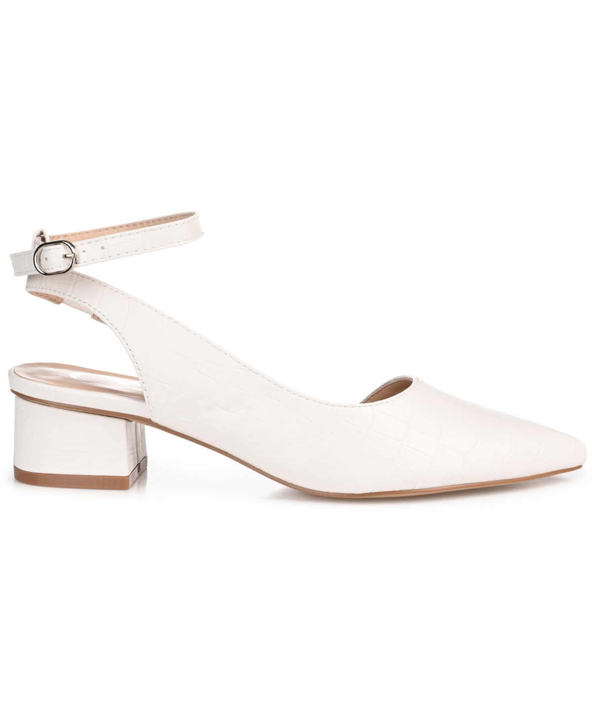 Journee Collection Women's Keefa Ankle Strap Slingback Heels
