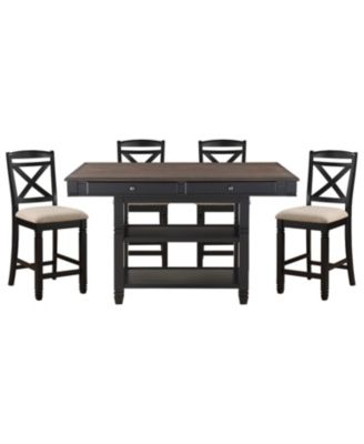 Furniture - Carlow 5pc Dining Set (Counter Height Table & 4 Side Chairs)