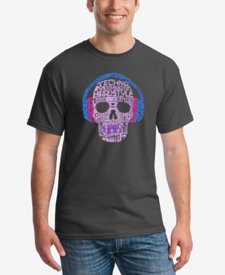 Men's Word Art Styles of Edm Music T-shirt