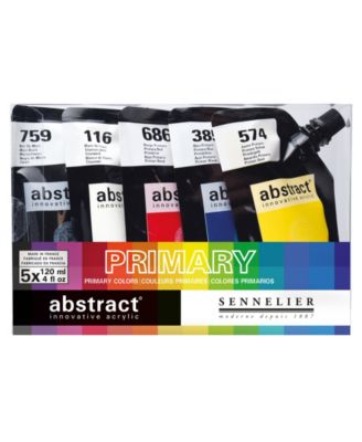 Sennelier Abstract Acrylic Set, 120ml, Primary Set of 5